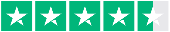 Trustpilot 4.3 stars